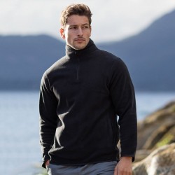 Plain Micro Fleece Zip Neck Inner Henbury 200 GSM